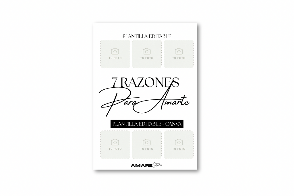Razones para amarte (EDITABLE)